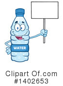 Water Bottle Mascot Clipart #1402653 by Hit Toon