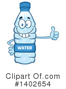 Water Bottle Mascot Clipart #1402654 by Hit Toon