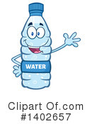 Water Bottle Mascot Clipart #1402657 by Hit Toon