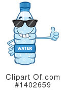 Water Bottle Mascot Clipart #1402659 by Hit Toon