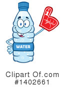 Water Bottle Mascot Clipart #1402661 by Hit Toon