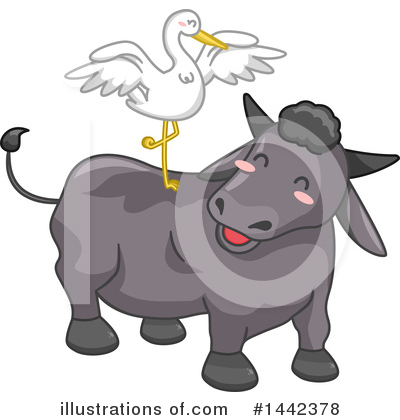 Royalty-Free (RF) Water Buffalo Clipart Illustration by BNP Design Studio - Stock Sample #1442378