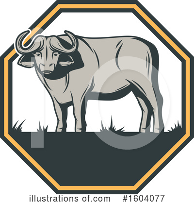 Royalty-Free (RF) Water Buffalo Clipart Illustration by Vector Tradition SM - Stock Sample #1604077