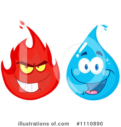 Fire Character Clipart #1110890 by Hit Toon