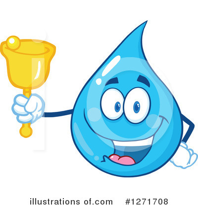 Royalty-Free (RF) Water Drop Clipart Illustration by Hit Toon - Stock Sample #1271708