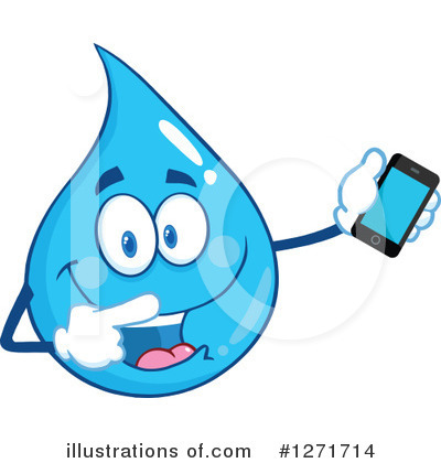 Cell Phone Clipart #1271714 by Hit Toon
