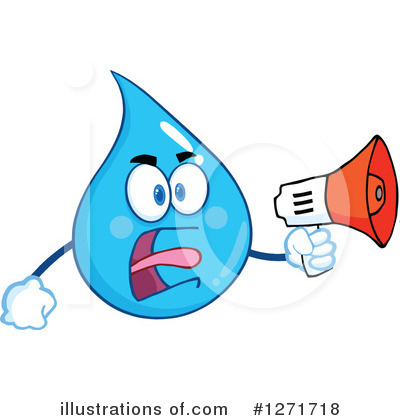 Royalty-Free (RF) Water Drop Clipart Illustration by Hit Toon - Stock Sample #1271718