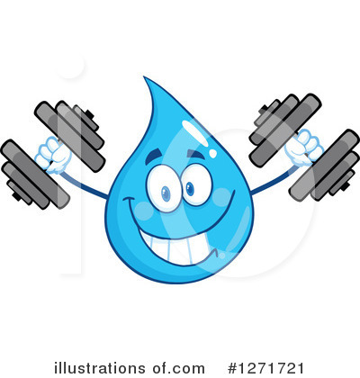 Royalty-Free (RF) Water Drop Clipart Illustration by Hit Toon - Stock Sample #1271721