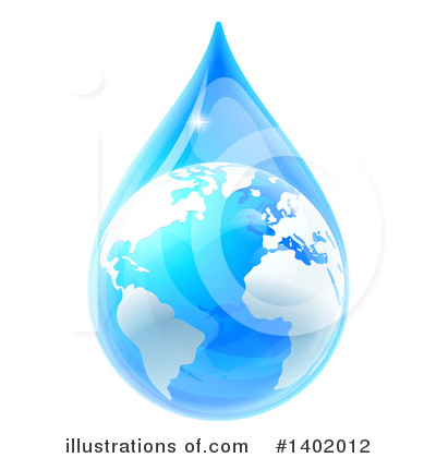 Waterdrop Clipart #1402012 by AtStockIllustration