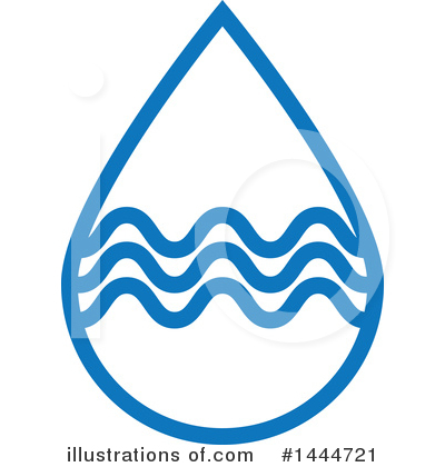 Royalty-Free (RF) Water Drop Clipart Illustration by ColorMagic - Stock Sample #1444721