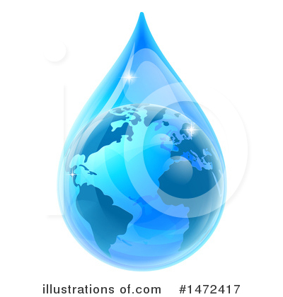 Royalty-Free (RF) Water Drop Clipart Illustration by AtStockIllustration - Stock Sample #1472417
