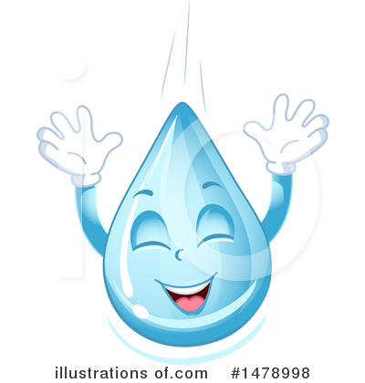 Royalty-Free (RF) Water Drop Clipart Illustration by BNP Design Studio - Stock Sample #1478998