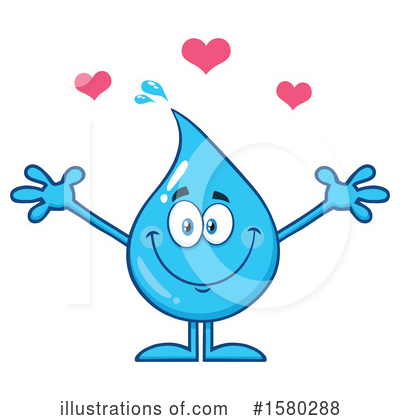 Waterdrop Clipart #1580288 by Hit Toon