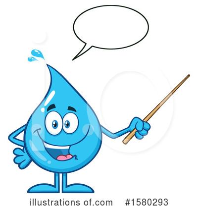 Royalty-Free (RF) Water Drop Clipart Illustration by Hit Toon - Stock Sample #1580293