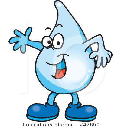 Royalty-Free (RF) Water Drop Clipart Illustration by Dennis Holmes Designs - Stock Sample #42650
