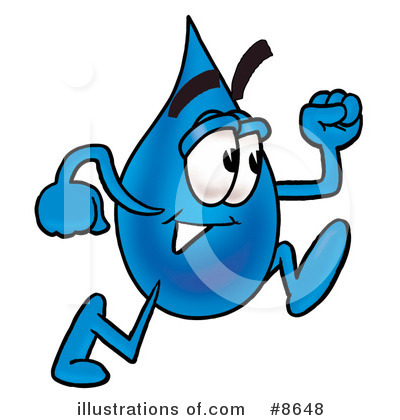 Royalty-Free (RF) Water Drop Clipart Illustration by Mascot Junction - Stock Sample #8648