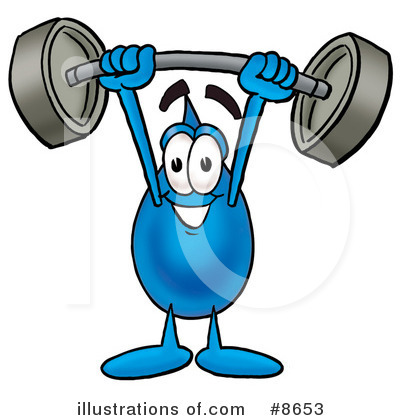 Royalty-Free (RF) Water Drop Clipart Illustration by Mascot Junction - Stock Sample #8653