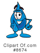 Water Drop Clipart #8674 by Mascot Junction