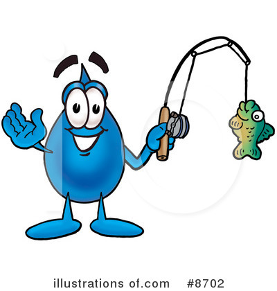 Water Drop Mascot Clipart #8702 by Mascot Junction