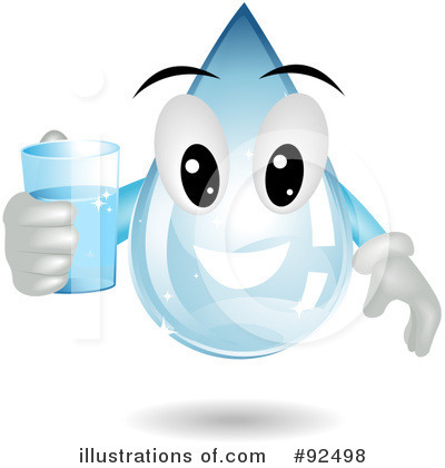 Royalty-Free (RF) Water Drop Clipart Illustration by BNP Design Studio - Stock Sample #92498