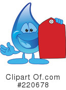 Water Droplet Character Clipart #220678 by Mascot Junction