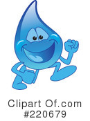 Water Droplet Character Clipart #220679 by Mascot Junction