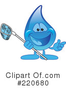 Water Droplet Character Clipart #220680 by Mascot Junction