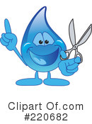 Water Droplet Character Clipart #220682 by Mascot Junction