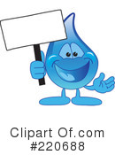 Water Droplet Character Clipart #220688 by Mascot Junction