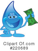Water Droplet Character Clipart #220689 by Mascot Junction
