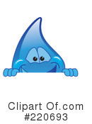 Water Droplet Character Clipart #220693 by Mascot Junction