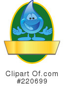 Water Droplet Character Clipart #220699 by Mascot Junction