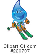 Water Droplet Character Clipart #220707 by Mascot Junction