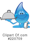 Water Droplet Character Clipart #220709 by Mascot Junction