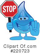 Water Droplet Character Clipart #220723 by Mascot Junction