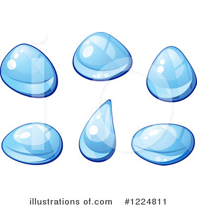 Royalty-Free (RF) Water Droplets Clipart Illustration by Vector Tradition SM - Stock Sample #1224811