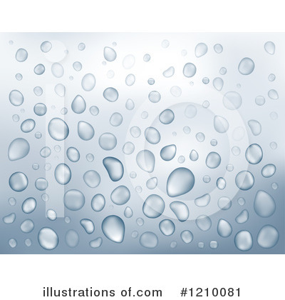 Royalty-Free (RF) Water Drops Clipart Illustration by visekart - Stock Sample #1210081