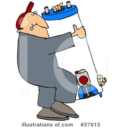 Royalty-Free (RF) Water Heater Clipart Illustration by djart - Stock Sample #37015