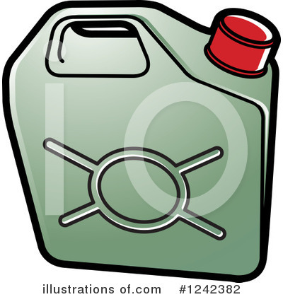 Gas Can Clipart #1242382 by Lal Perera