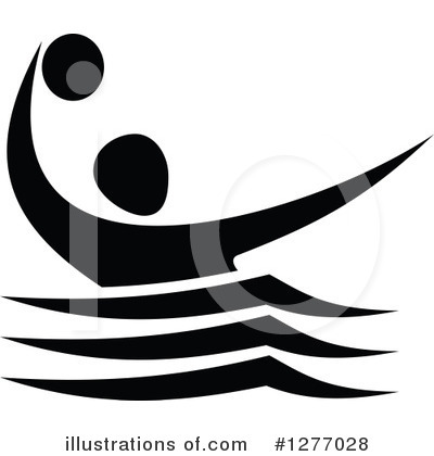 Royalty-Free (RF) Water Polo Clipart Illustration by Vector Tradition SM - Stock Sample #1277028