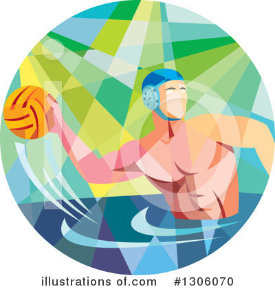 Royalty-Free (RF) Water Polo Clipart Illustration by patrimonio - Stock Sample #1306070