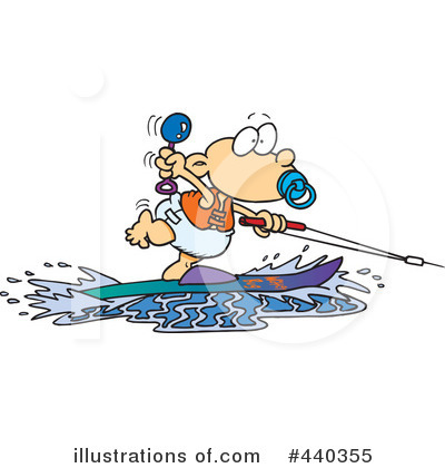Water Skiing Clipart #440355 by toonaday