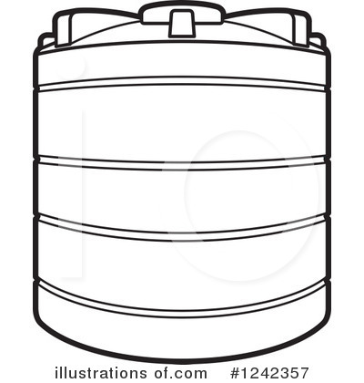 Royalty-Free (RF) Water Tank Clipart Illustration by Lal Perera - Stock Sample #1242357