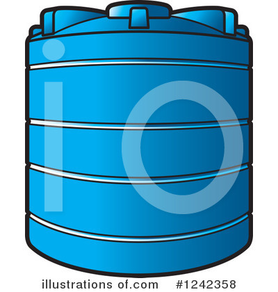 Royalty-Free (RF) Water Tank Clipart Illustration by Lal Perera - Stock Sample #1242358