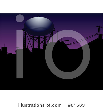 Royalty-Free (RF) Water Tower Clipart Illustration by r formidable - Stock Sample #61563