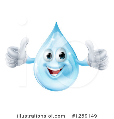 Water Drop Clipart #1259149 by AtStockIllustration