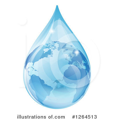 Water Drop Clipart #1264513 by AtStockIllustration