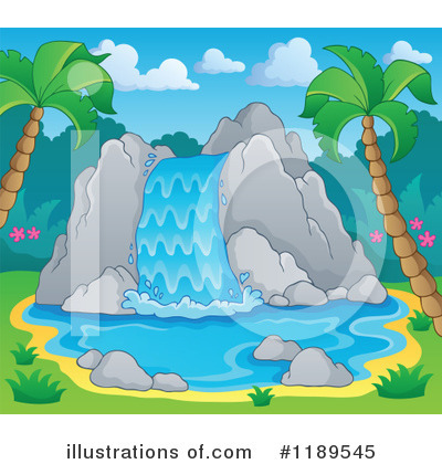 Royalty-Free (RF) Waterfall Clipart Illustration by visekart - Stock Sample #1189545