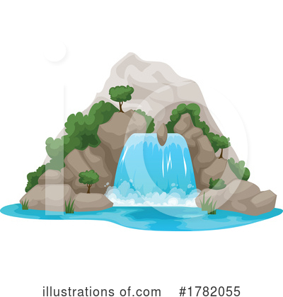 Royalty-Free (RF) Waterfall Clipart Illustration by Vector Tradition SM - Stock Sample #1782055