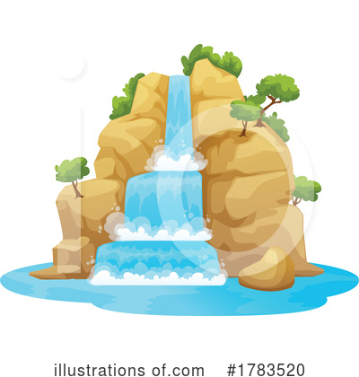 Waterfall Clipart #1783520 by Vector Tradition SM
